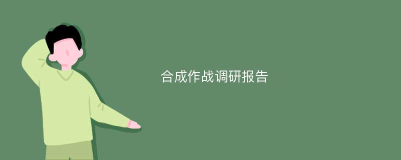 合成作战调研报告