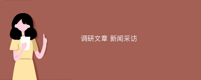 调研文章 新闻采访